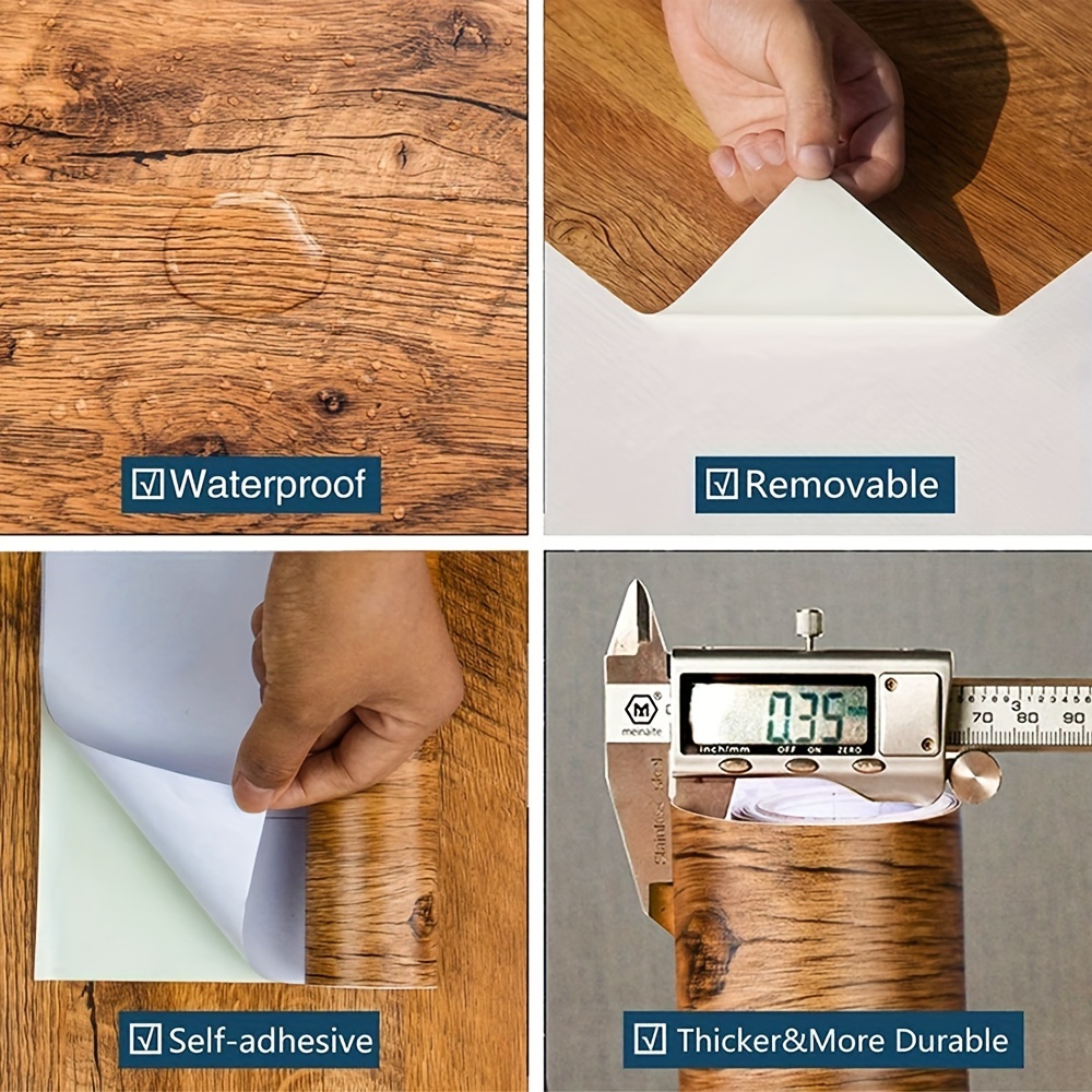1 Roll Pvc Oil-proof Wood Grai - Woodworking Oil Finish avis et prix