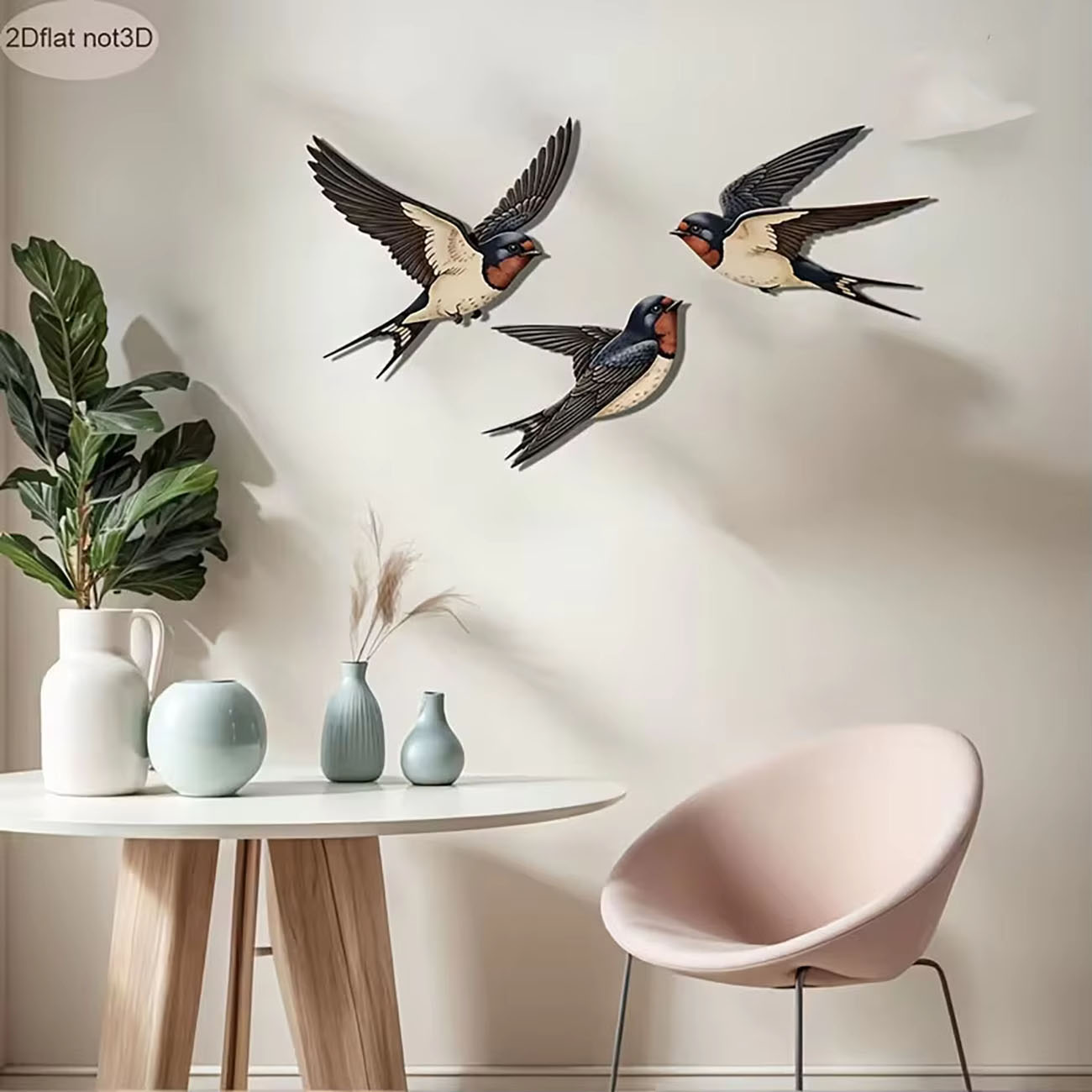 3Pcs 2D Swallow Wooden Wall De - Xfasten Woodworking Tape avis et prix