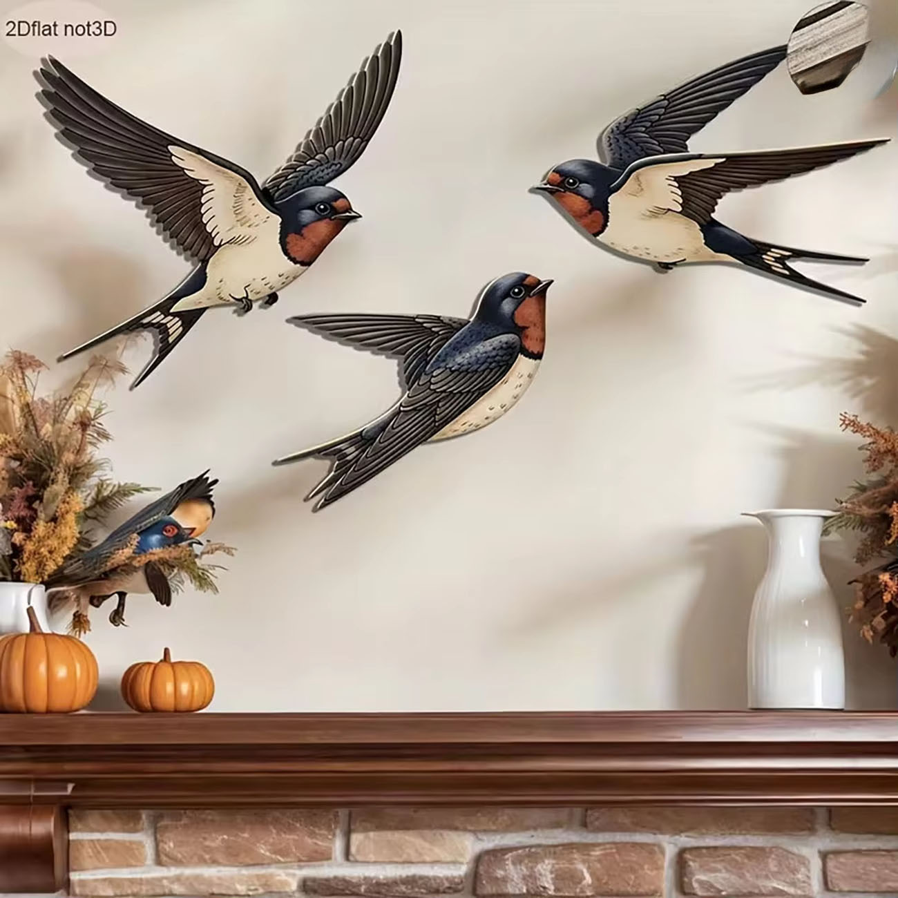 3Pcs 2D Swallow Wooden Wall De - Xfasten Woodworking Tape avis et prix