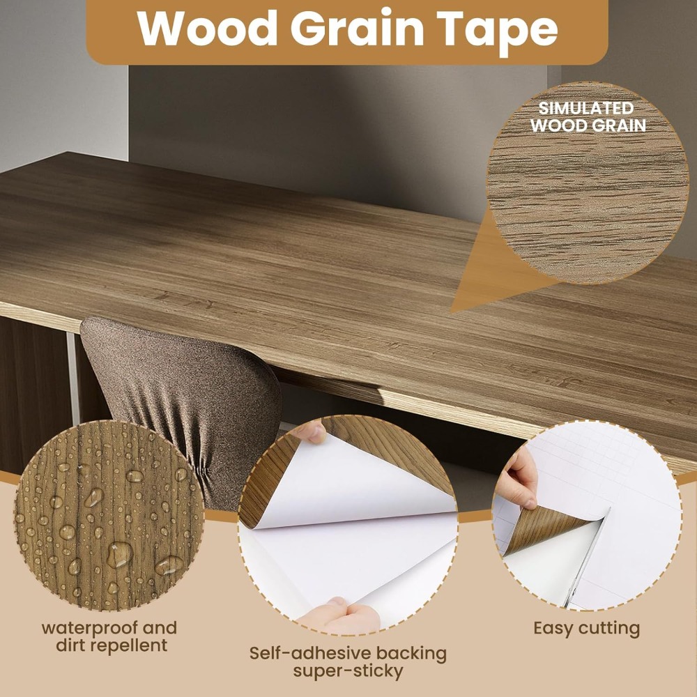 Waterproof Wood Grain Self Adh - Xfasten Woodworking Tape avis et prix