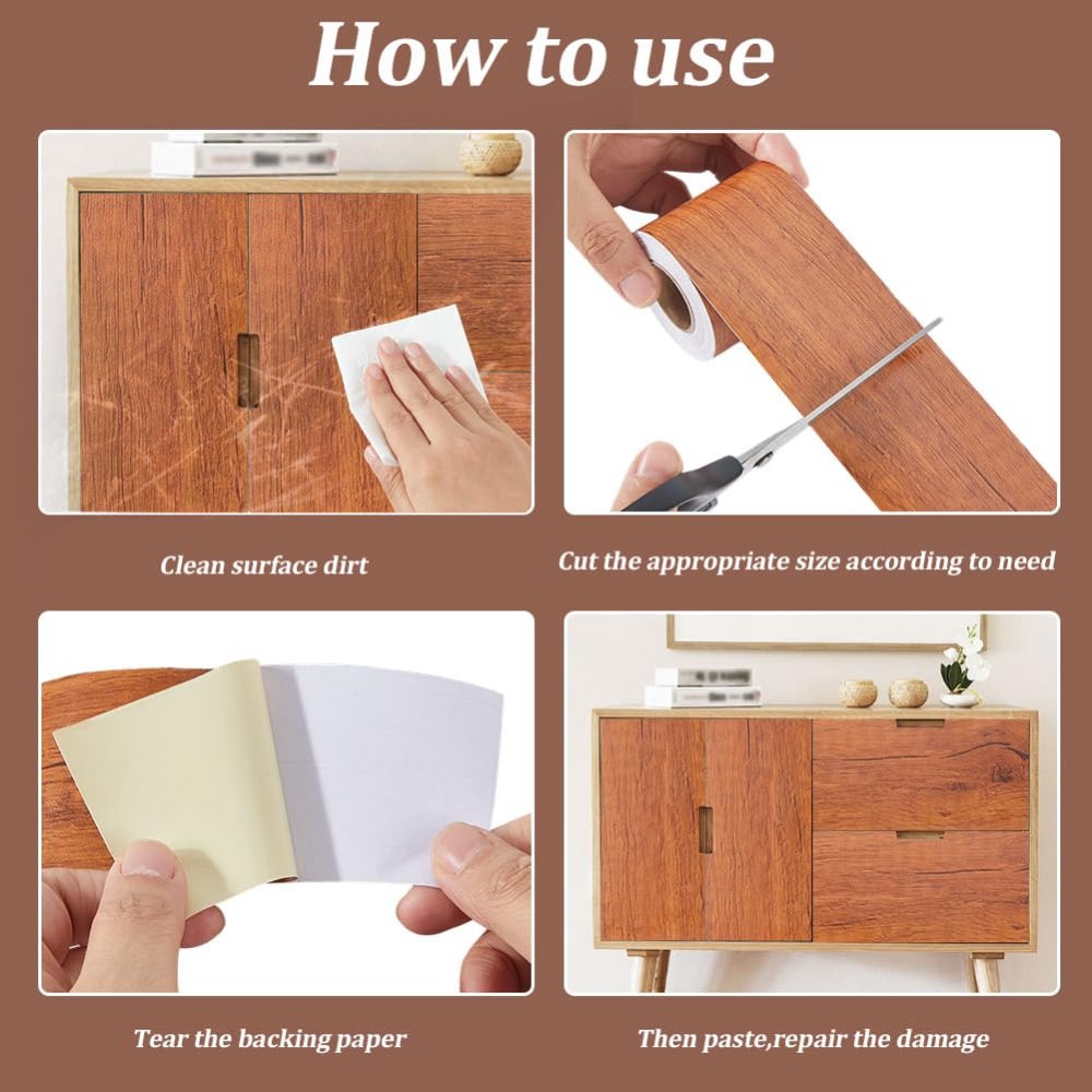 Waterproof Wood Grain Self Adh - Xfasten Woodworking Tape avis et prix