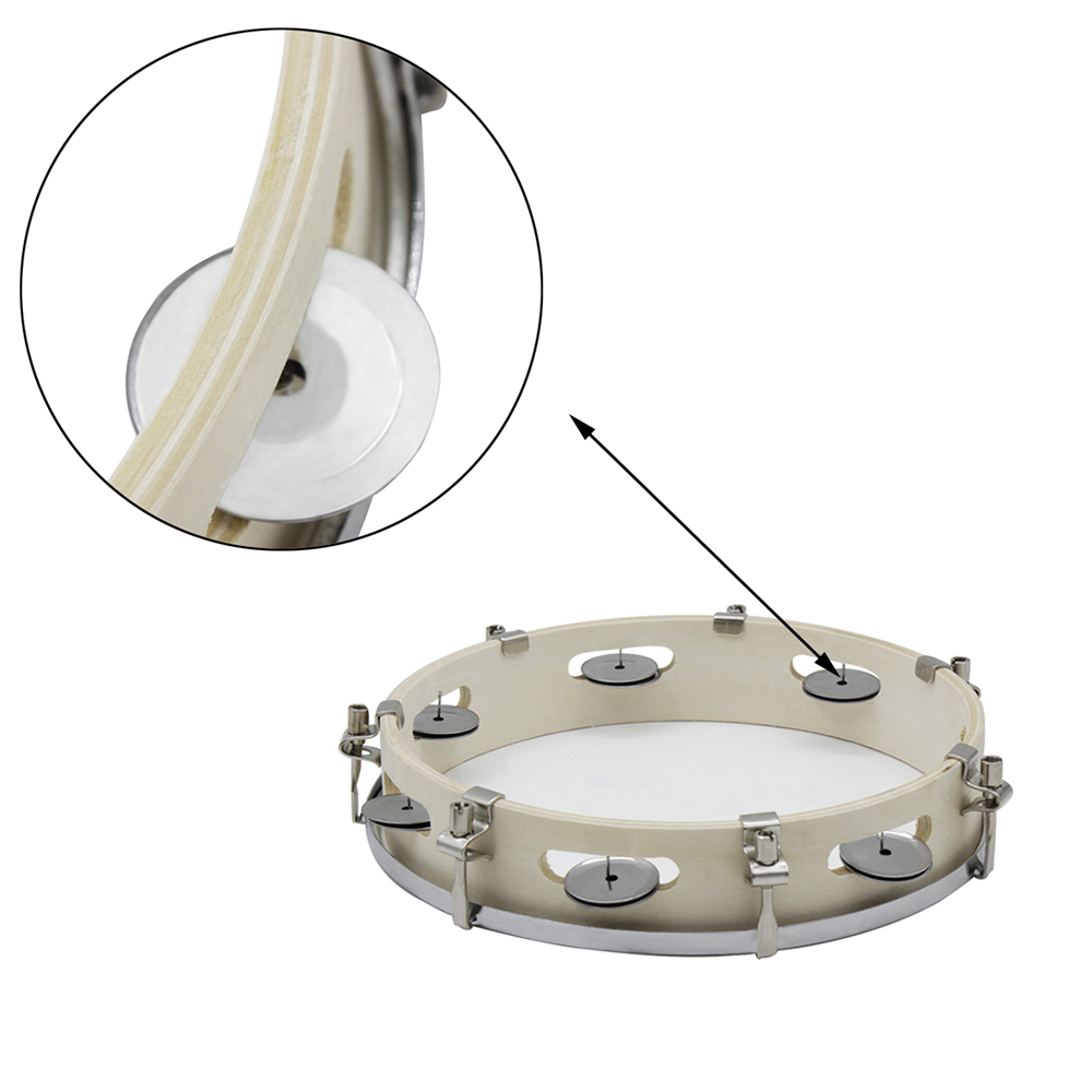 10 Inches Tambourine Adjustabl - Woodworking Art avis et prix